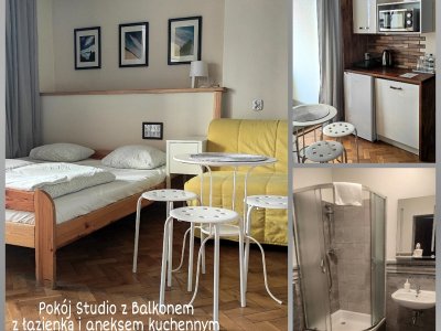 foto 285 w galerii dla studio z balkonem 2-4 os. z łazienką i aneksem kuchennym